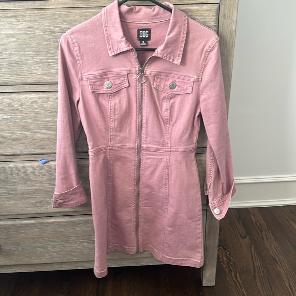 Like new pink denim dress